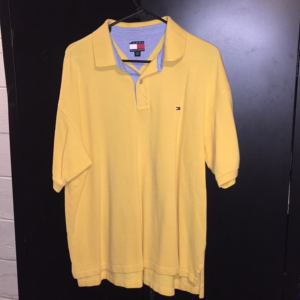 Tommy Hilfiger yellow polo XL